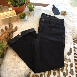 Old Navy Rockstar Mid-rise Black Skinny Ankle Jeans